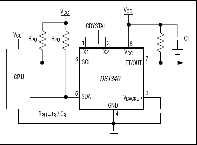 DS1340|DS1340C典型电路框图