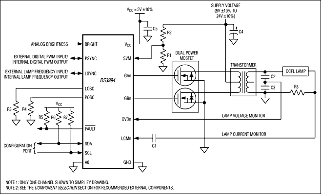 DS3994典型电路框图