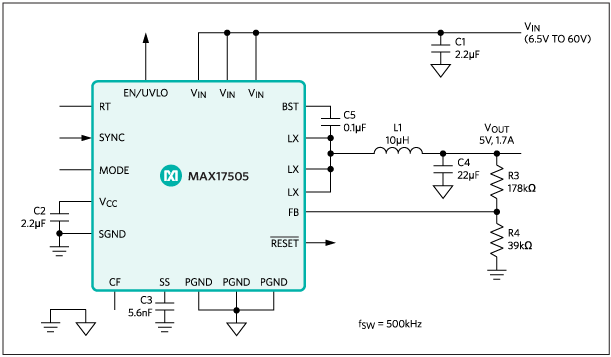 MAX17505͵·ͼ