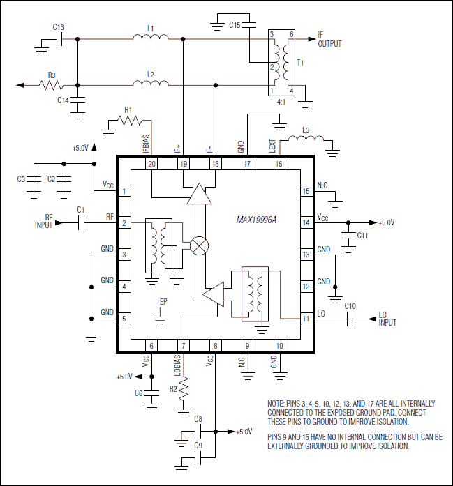 MAX19996A典型电路框图