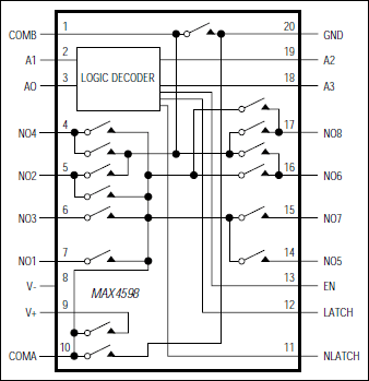 MAX4598͵·ͼ