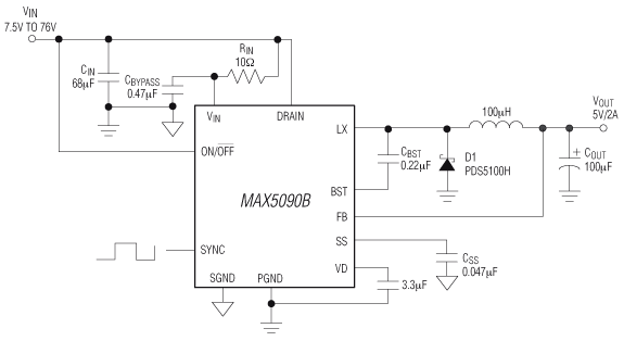 MAX5090A|MAX5090B|MAX5090C͵·ͼ