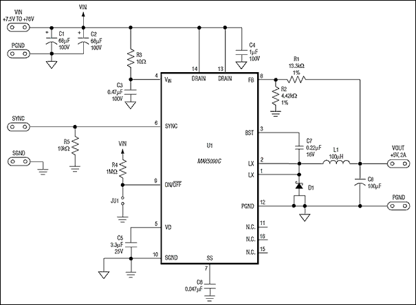 MAX5090EVKIT͵·ͼ