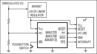 MAX708典型电路框图